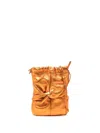 Hereu Ronet Metallic Bucket Bag In Orange