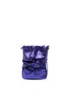 Hereu Ronet Metallic Bucket Bag In Purple