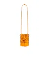 Hereu Ronet Metallic Bucket Bag In Orange
