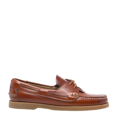 Hereu Round-head Flat Shoes In Brown