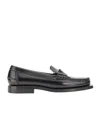 Hereu Round Head Loafer Shoes In Black