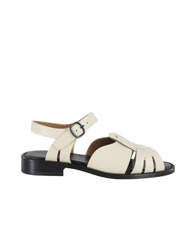 HEREU ROUND-HEADED FLAT SANDALS