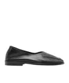 Hereu Round Toe Flat Shoes In Black