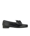 Hereu Bow-detail Loafers In Black