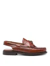 Hereu Women Saler Leather Slingback Loafers In Brown