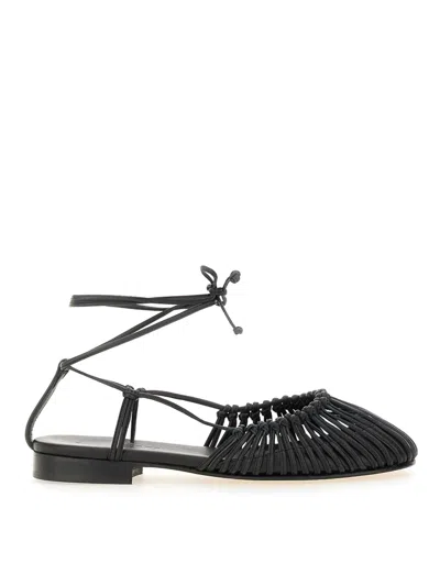 Hereu Women Mantera Leather Ballets In Animal Print