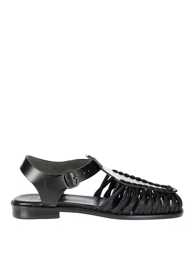 HEREU SMOOTH GRAIN LEATHER SANDALS