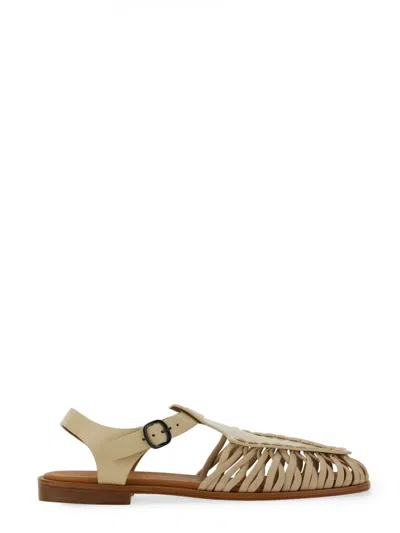 Hereu Wing Sandal In Gold