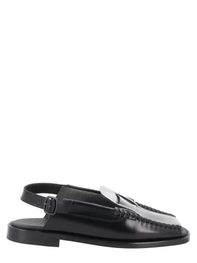 Hereu Sandalo "sineu" In Pelle In Black