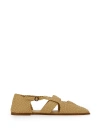 Hereu Serra Interwoven Slippers In Avorio