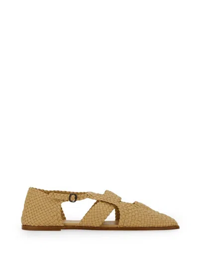 Hereu Sandalwood Greenhouse Mini Sandals In Beige