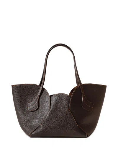 Hereu Sepal Shoulder Bag In Brown
