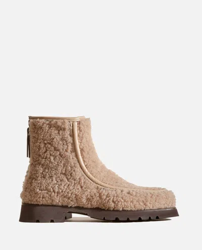 Hereu Shearling Armenta Boots In Sand