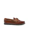 Hereu Leather Boat Shoes In Brown