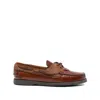 Hereu Leather Boat Shoes In Multi
