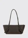 Hereu Rectangular Shoulder Bag Knotted Handles In Burgundy