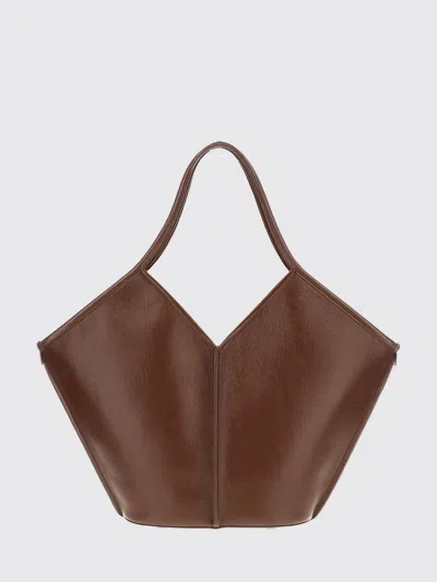Hereu Calella Distressed Leather Tote Bag In Brown