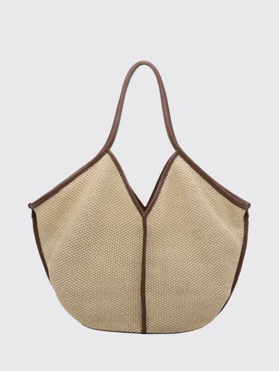 Hereu Shoulder Bag Woman Color Beige In Brown