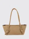 Hereu Shoulder Bag Rectangular Shape Knotted Handles Straps In Brown