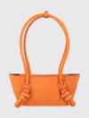 Hereu Mini Fleca Rectangular Shoulder Bag Double Handles In Orange