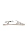 Hereu Silver Reixa Metallic Sandals In Light-silver