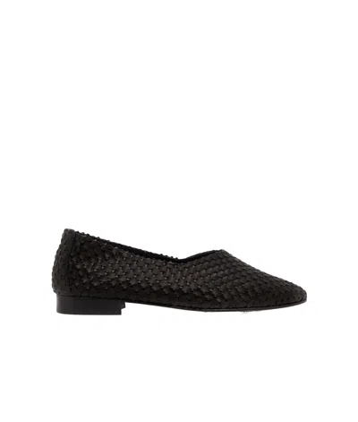 Hereu Slip-on Ballet Shoes In Black