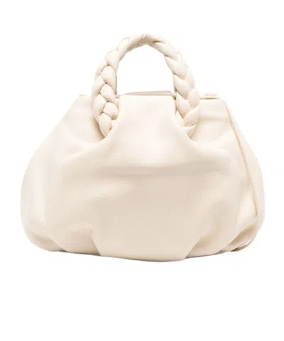 Hereu Bombon Leather Handbag In White