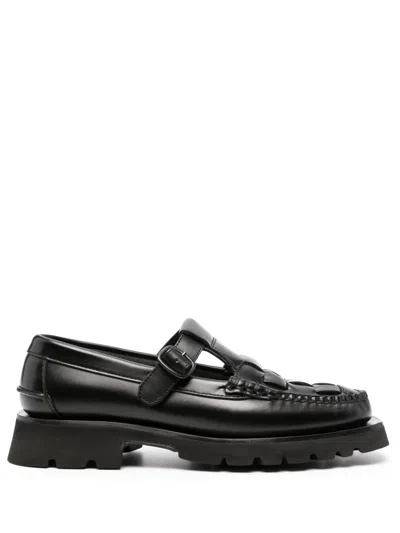 Hereu Soller Sport Leather Loafers In Black