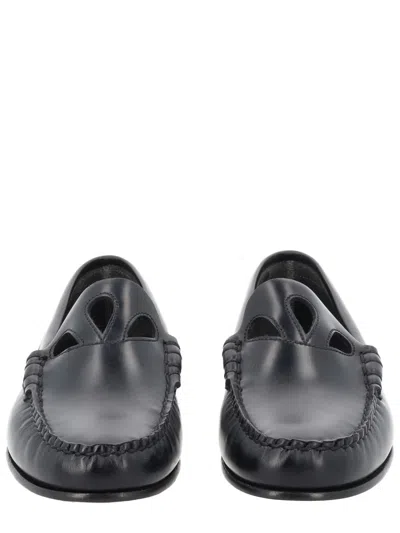 Hereu Sophisticated Leather Loafers For Women In Black