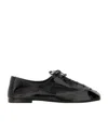 Hereu Square Toe Flats In Black