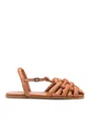 Hereu Women's Square Toe Padded Fisherman Sandal Cabersa 2 In Nude & Neutrals