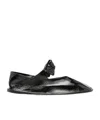 Hereu Square-toed Ballet Shoes In Black