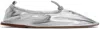 Hereu Ssense Exclusive Silver Puntera Ballerina Flats In Light Silver