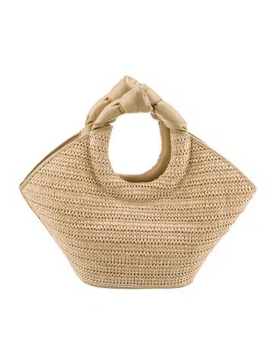 Pre-owned Hereu Straw Backpack In Neutral
