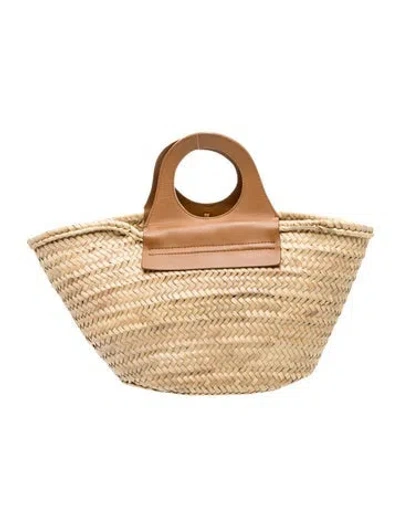 Pre-owned Hereu Straw Tote In Neutrals
