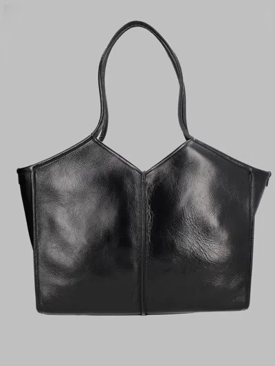 Hereu Structured Leather Crossbody Bag In Black