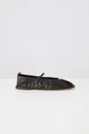 Hereu Studio Hereu Dansa Supple Shiny Flat In Ebony