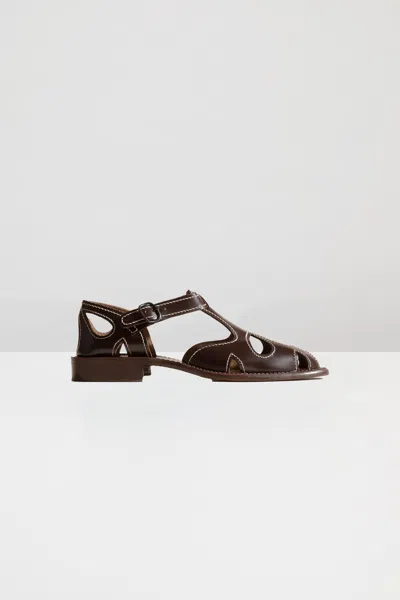 Hereu Studio Hereu Floreta Sandal In Dark Brown