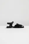 Hereu Studio Hereu Pedra Closed-toe Fisherman Sandal In Black