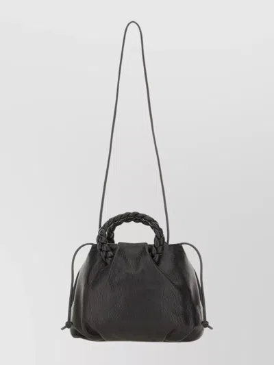 Hereu Stylish Shoulder Bag Braided Handles In Black
