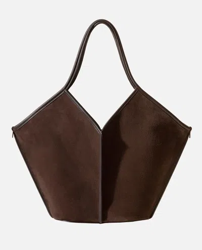 Hereu Suede Calella Bag In Brown