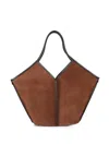 SUEDE-FINISH TOTE BAG