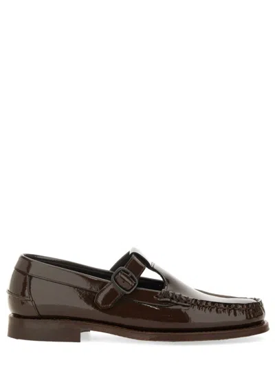 Hereu Alber Moccasin T-bar In Brown