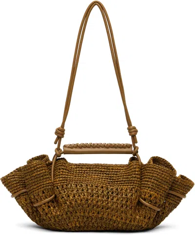 Hereu Tan Arta Mini Raffia Bag In Brown