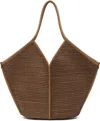 Hereu Tan Calella Raffia Tote In Tan