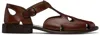 Hereu Tan Floreta Sandals In Tan