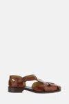 Hereu Tan Leather Sandals In Tan