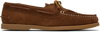 Hereu Tan Saler Nautic Suede Boat Shoes In Multi