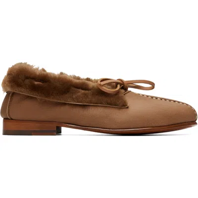 Hereu タン Tilla シアリング シューズ In Camel