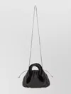 Hereu Textured Cross-body Bag Braided Handle In Black